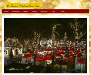 Burger Weihnachtswochen Webseite